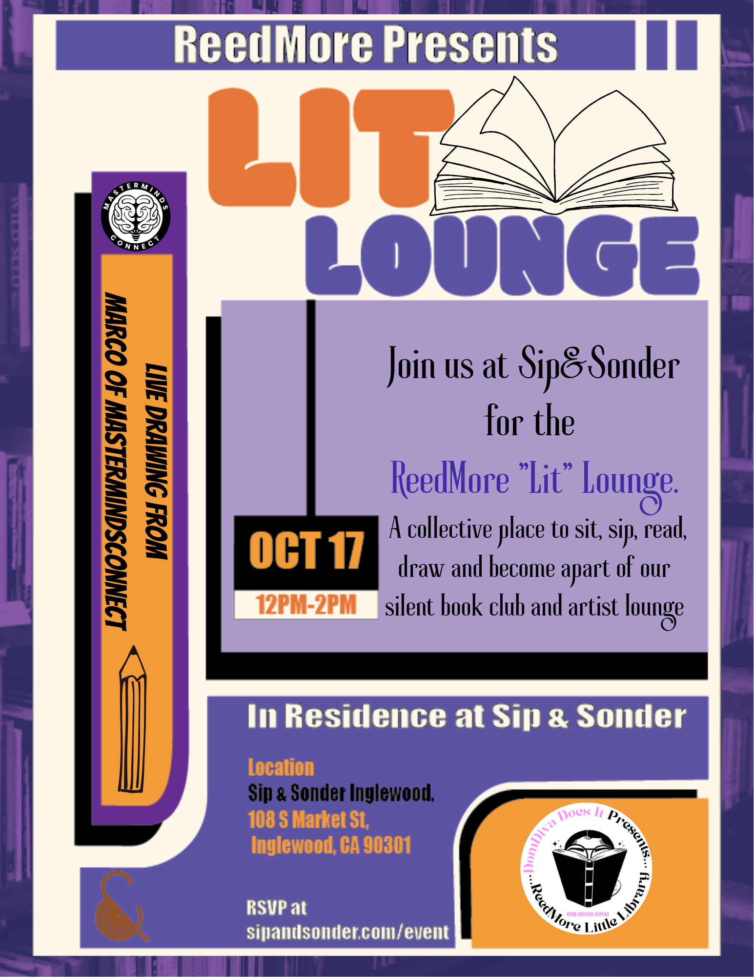 ReedMore Little Library presents ReedMore “Lit” Lounge