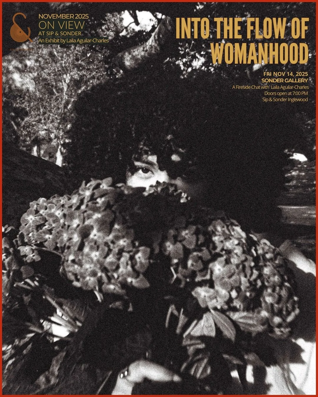 🖼️ #SonderGallery presents &ldquo;INTO THE FLOW OF WOMANHOOD&rdquo; by artist Laila Aguilar-Charles @_luciddreams313_, currently on view @SipandSonder Inglewood for the month of November! ✨ 

🥂 Join us FRIDAY NOV. 14th for an intimate evening of mu