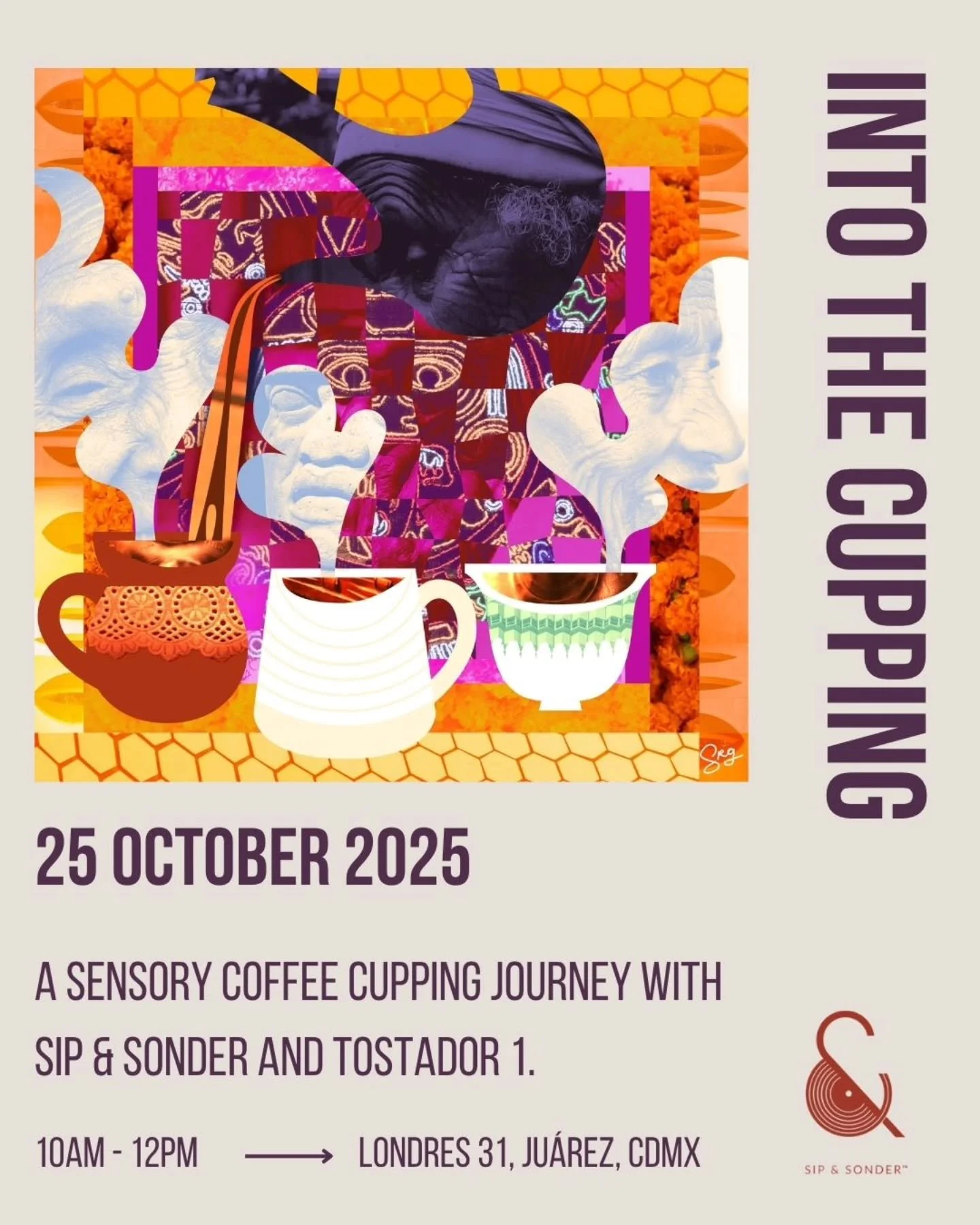 Step into a sensory journey that traces coffee&rsquo;s path from soil to soul. Guided by the @sipandsonder and @tostador1.mx teams, you&rsquo;ll take part in the ritual of coffee cupping&mdash;an intimate tasting practice rooted in curiosity and conn