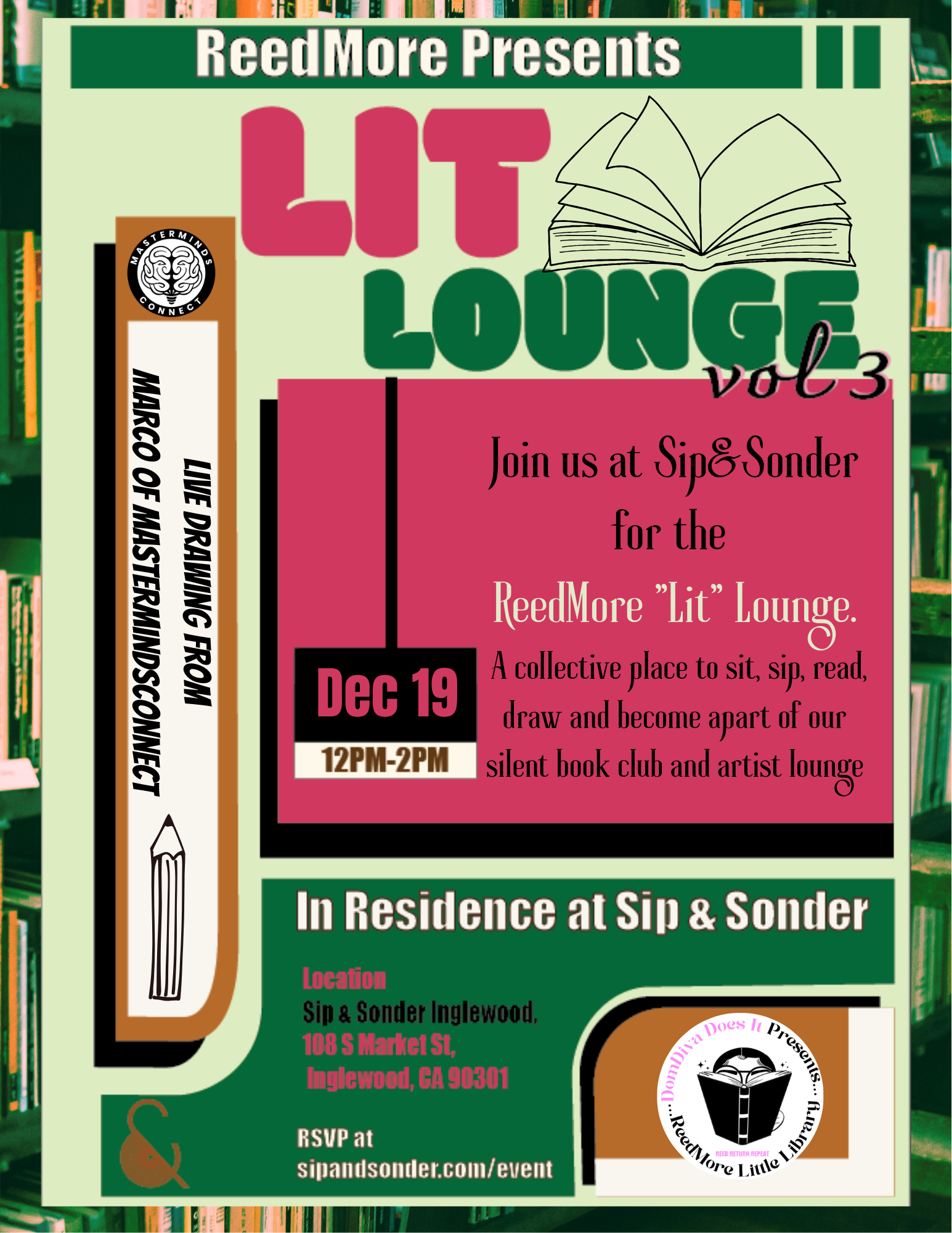 ReedMore Little Library presents ReedMore “Lit” Lounge
