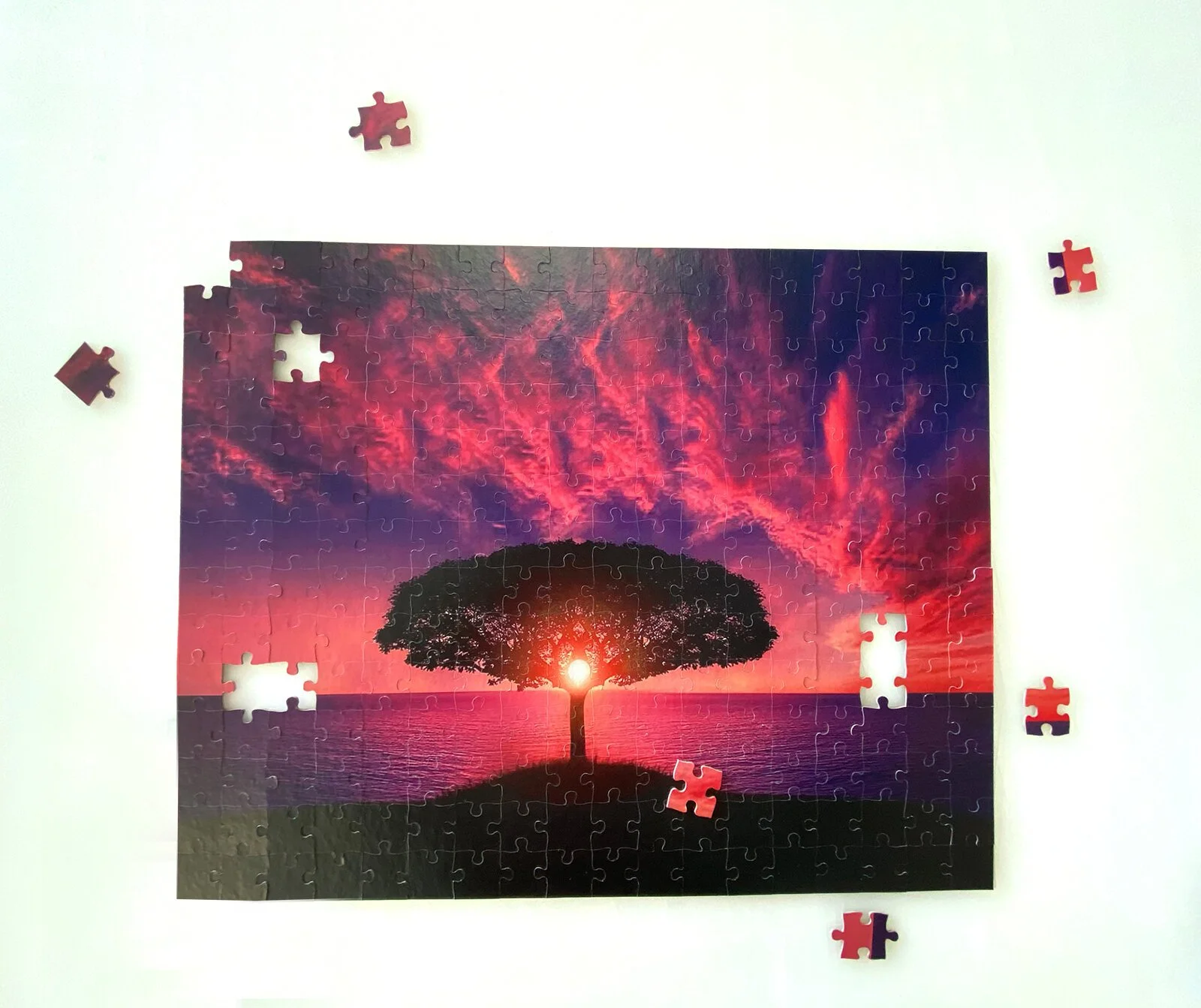 Split Tree Puzzle Scenic Tree Puzzle 16 x 20