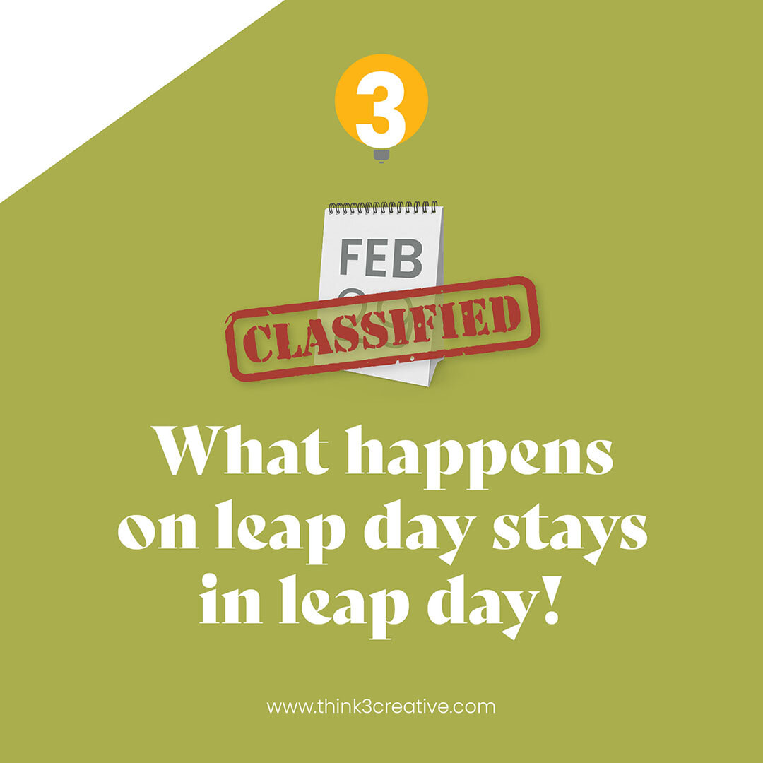 Leap into the leap day spirit! Let loose and have a blast because what goes down on leap day stays in leap day. Let's make today unforgettable with moments worth cherishing. So, dance like nobody's watching, and let the good times roll!

#leapday #le