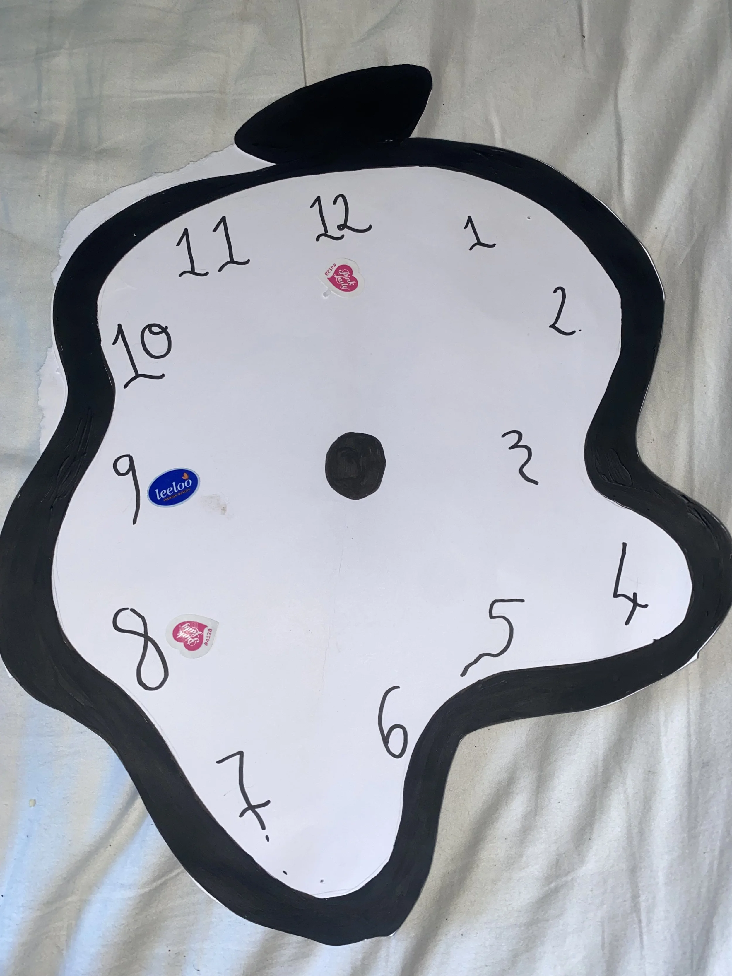 Becca Horswill
The apple stickers relate to the legacy theme - these are all from each run 