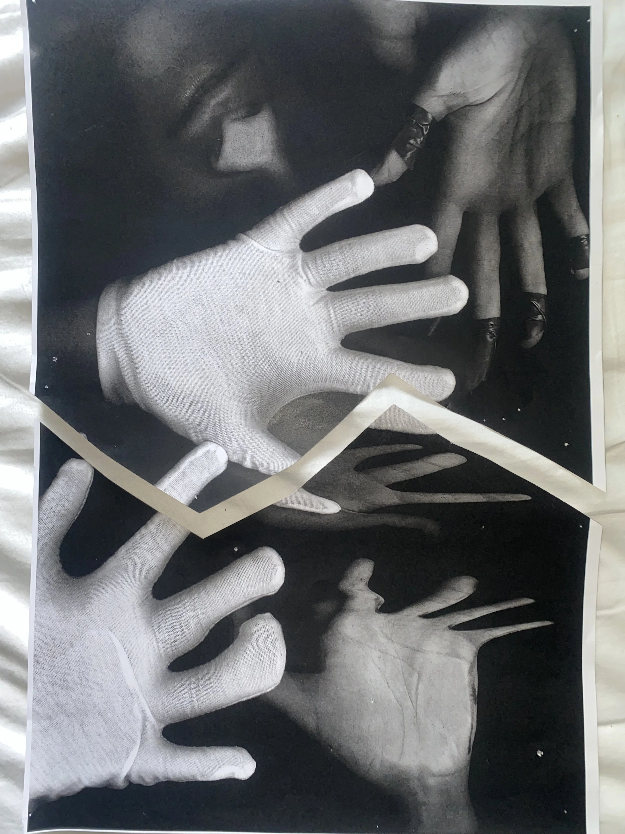 Photocopy of hands