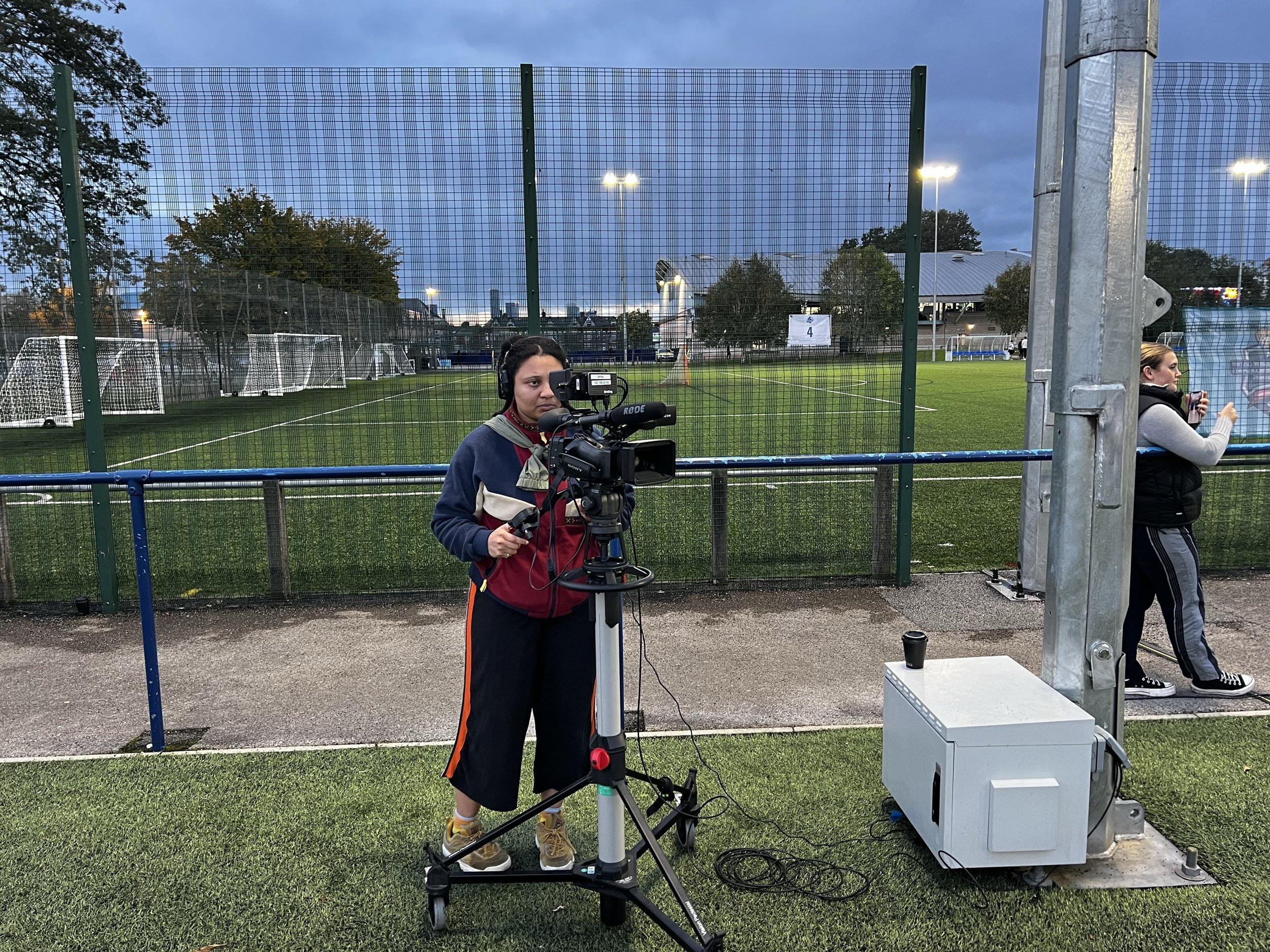 Pitchside Camera Operating