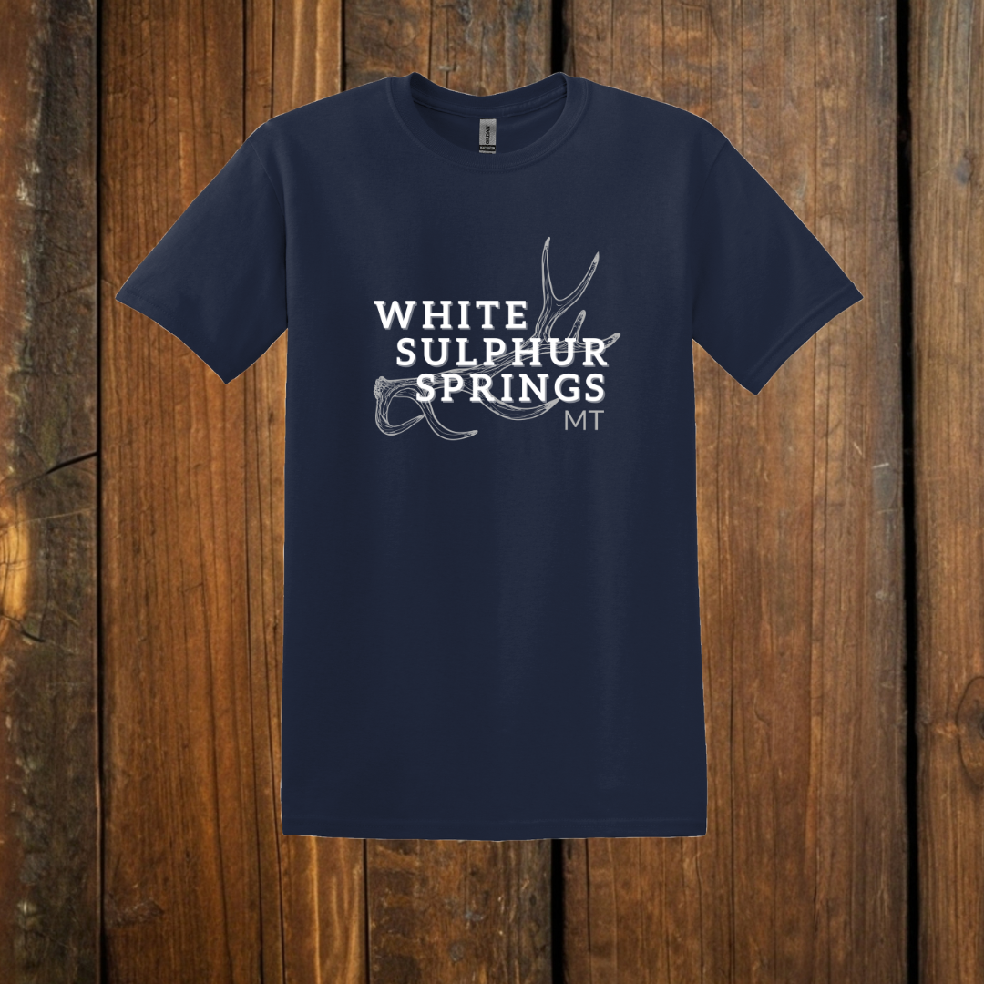 White Sulphur Springs Montana Antler Shed Tee