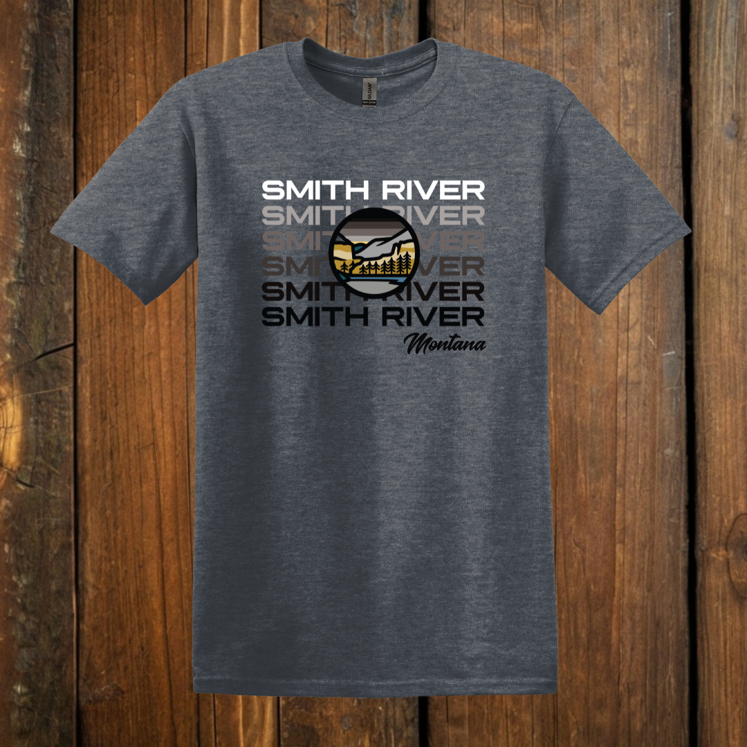Smith river montana t-shirt vintage navy