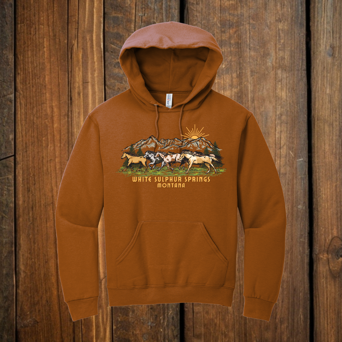 Montana Wild Horses Hoodie