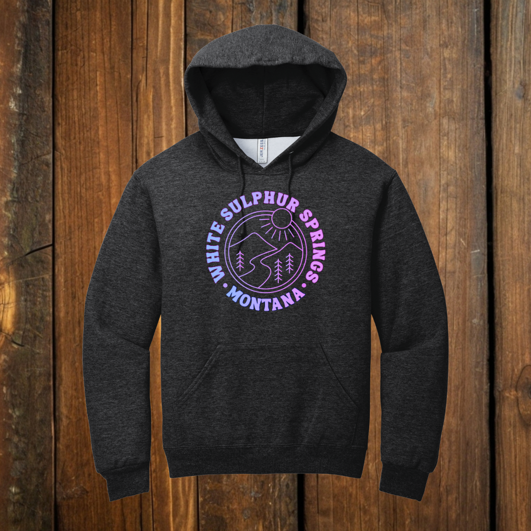 White Sulphur Springs Montana Gradient Hoodie II