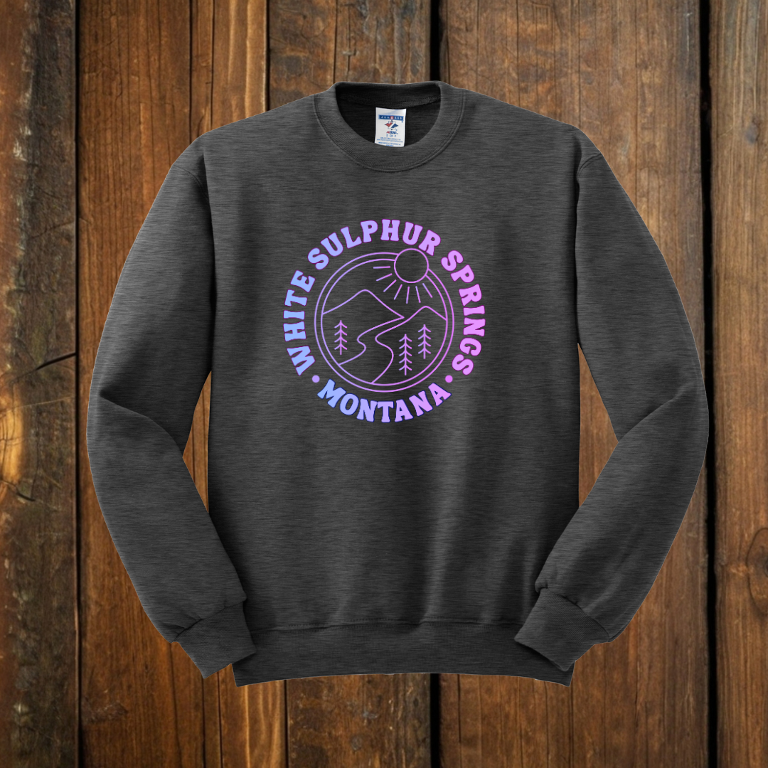 White Sulphur Springs Montana Gradient Sweatshirt