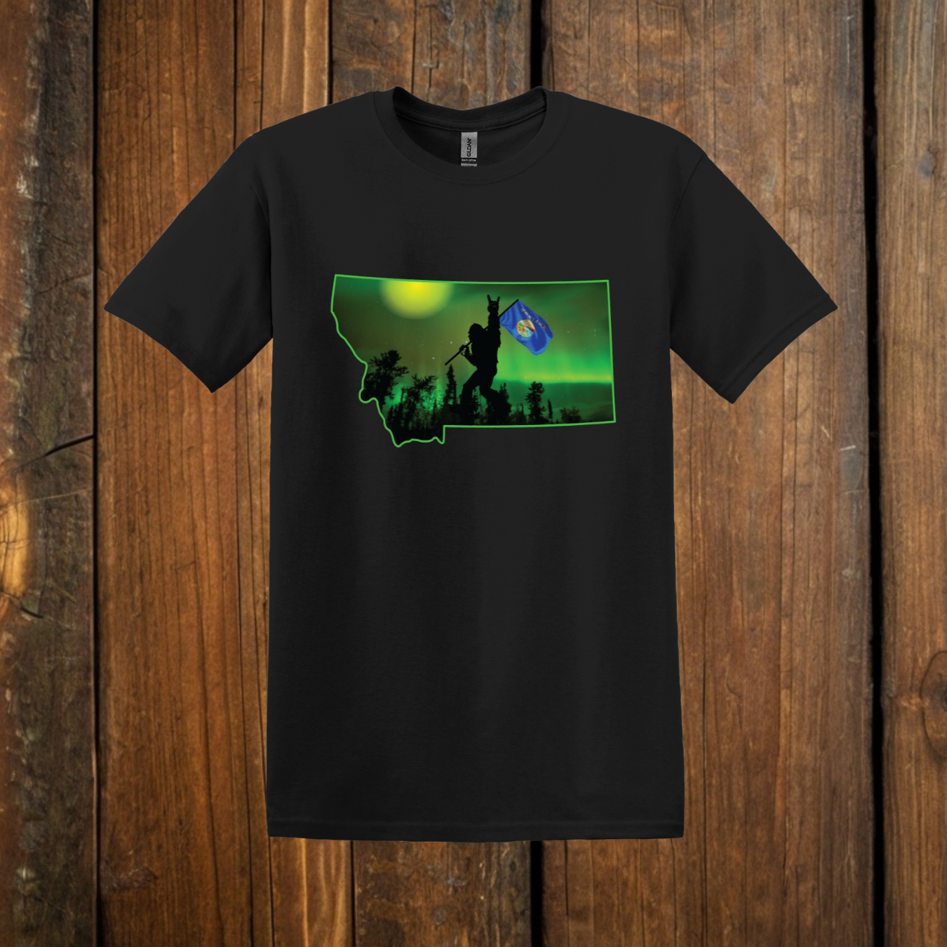 Montana Bigfoot black t-shirt