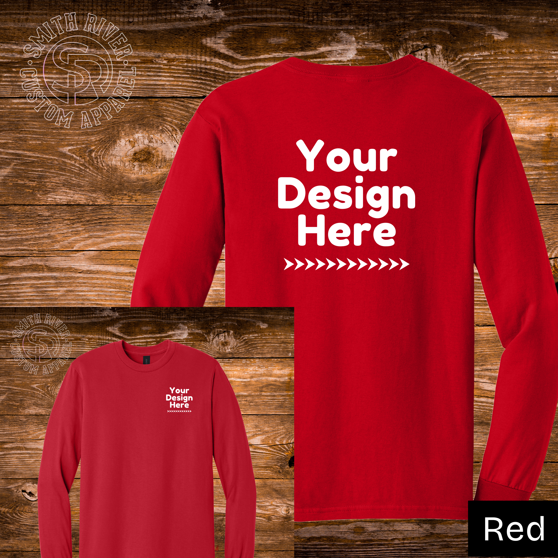 Custom Long-sleeve T-Shirts (Two-sided Print - Front & Back)
