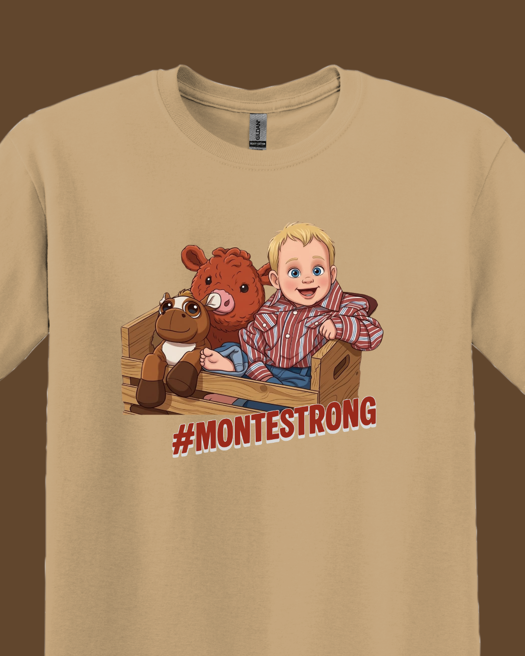 Monte Strong T-shirt (Old Gold)