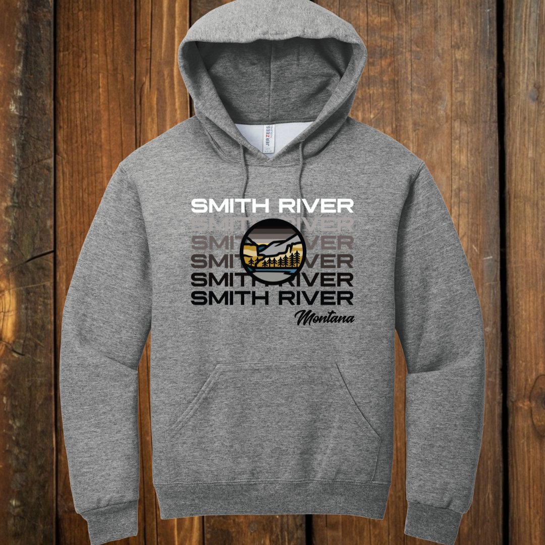 smith river montana hoodie gray