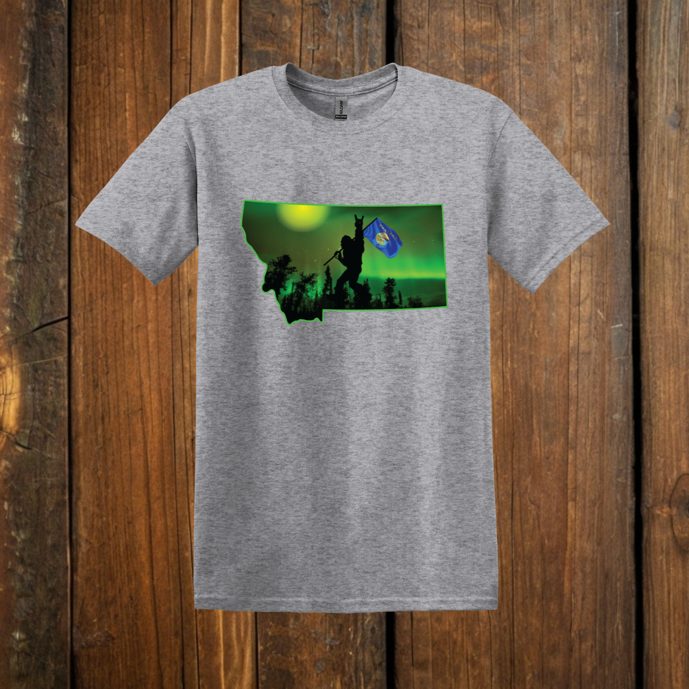 Montana Bigfoot gray t-shirt