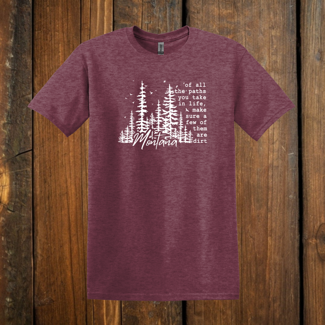 Montana Dirt Roads T-Shirt