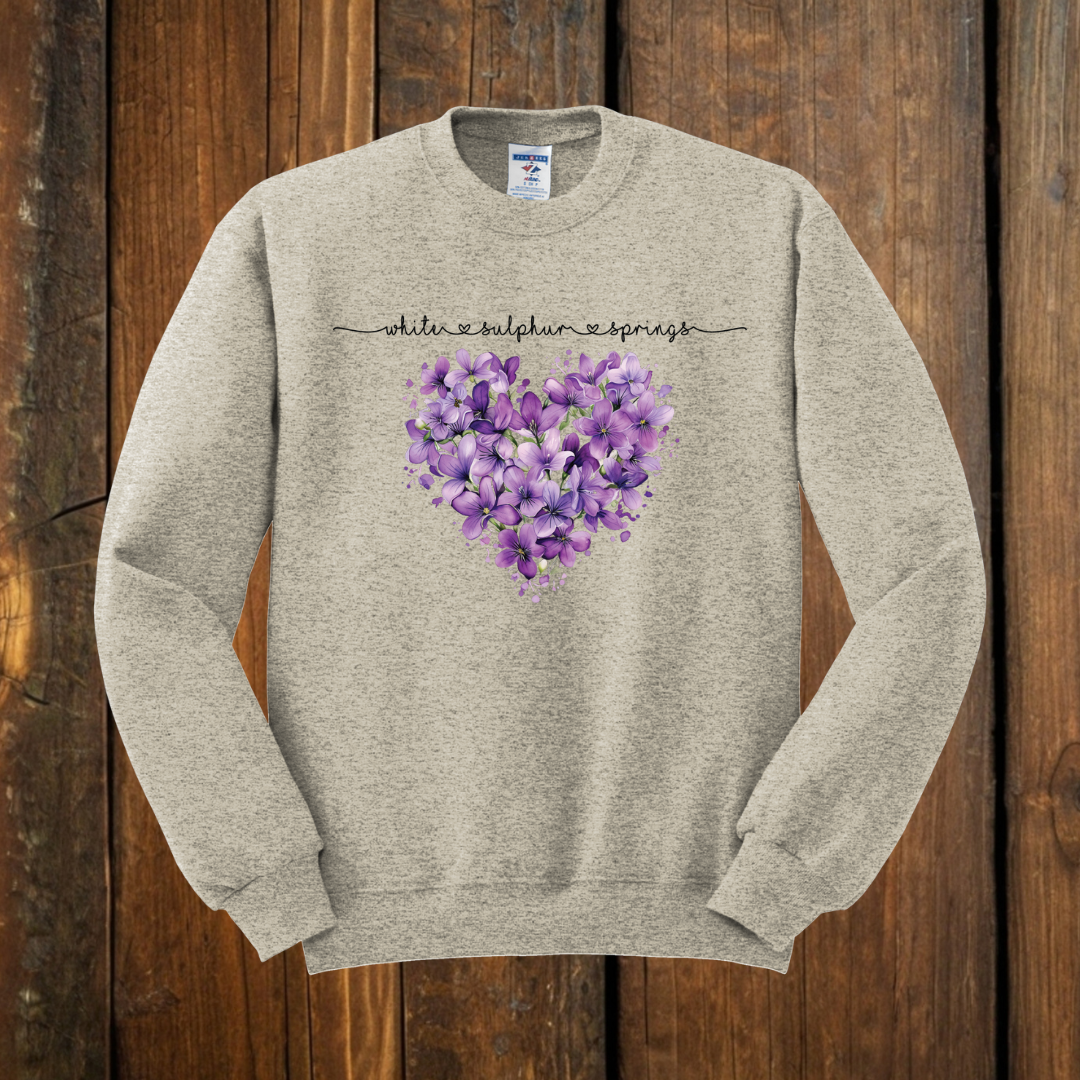 White Sulphur Springs Floral Sweatshirt khaki