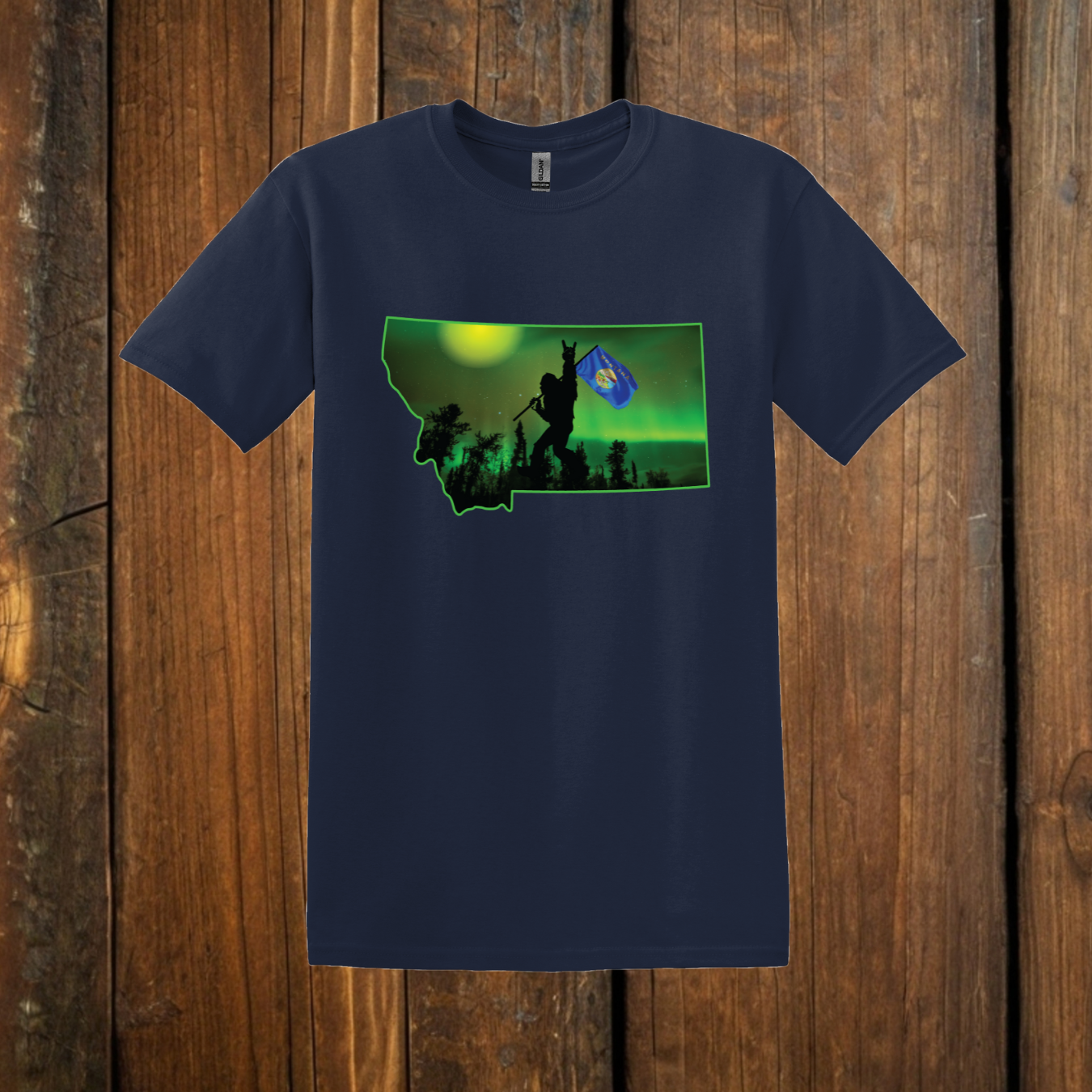 Montana Bigfoot navy t-shirt