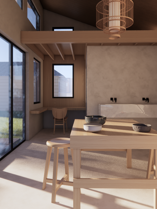 A ceramic studio / shed