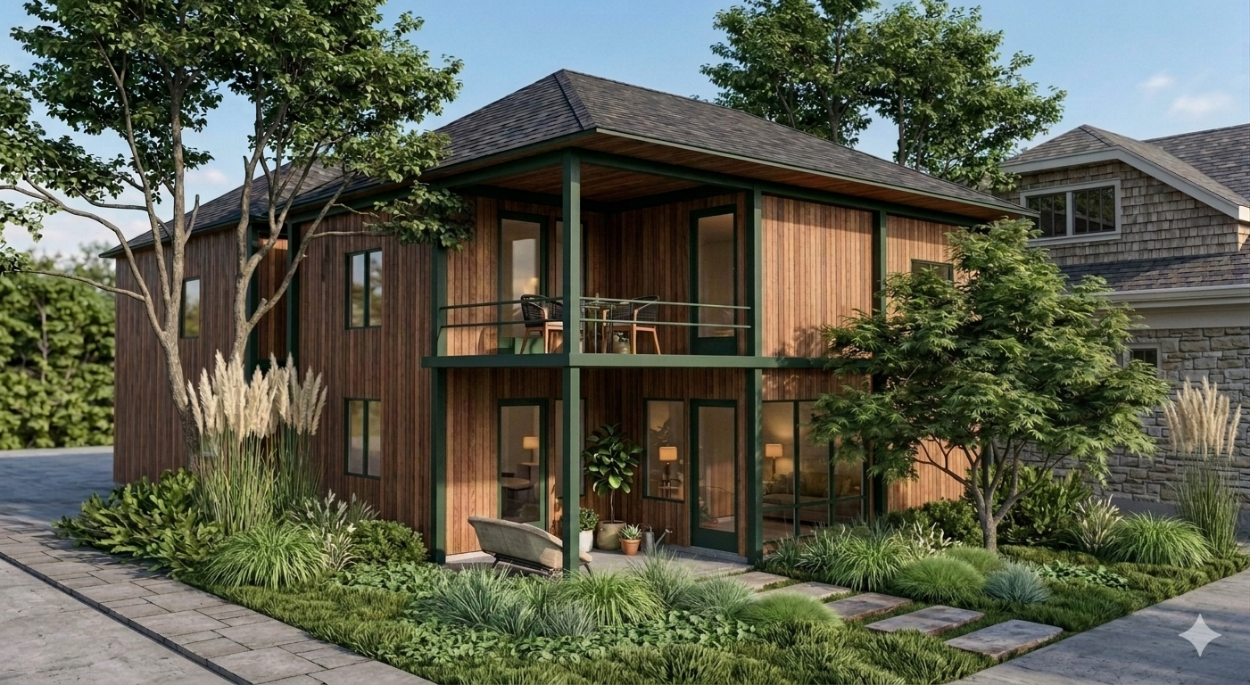 A large DADU / office house