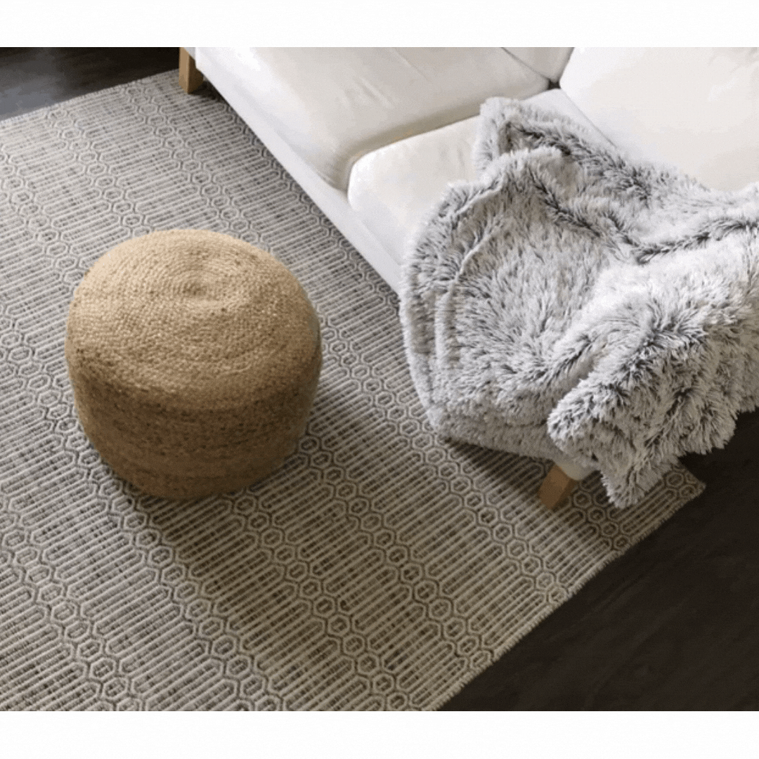 Furniture arranged to encourage a baby to let go of the furniture and take first steps on their own.