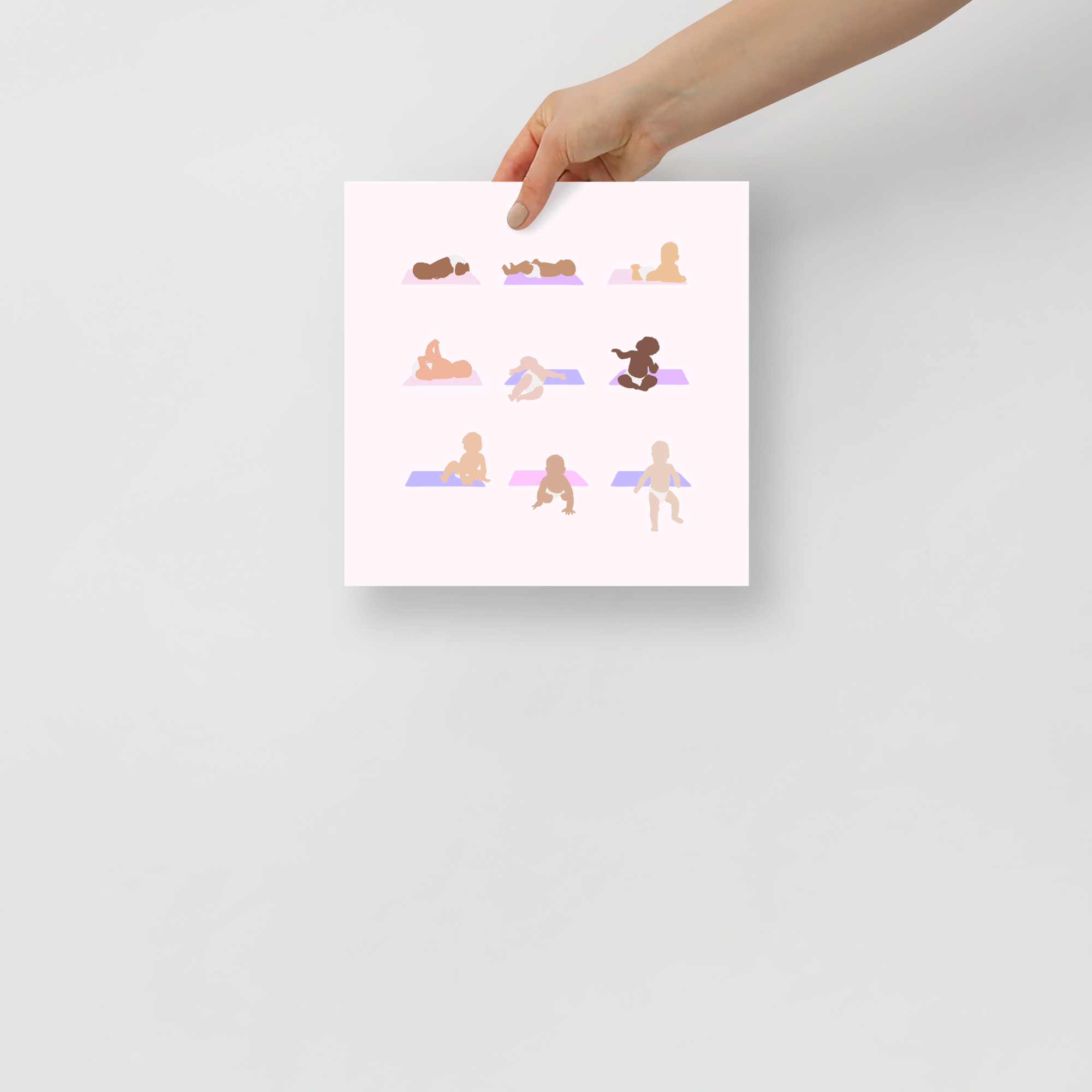 Baby Art Print in Pink — Physical Therapy For Infants