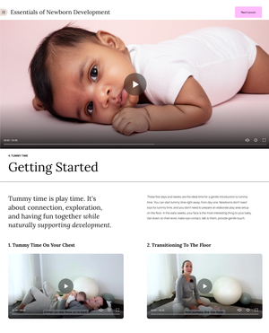 Newborn Development Guide: Tummy Time, Positioning & Play 0-4 Months ...