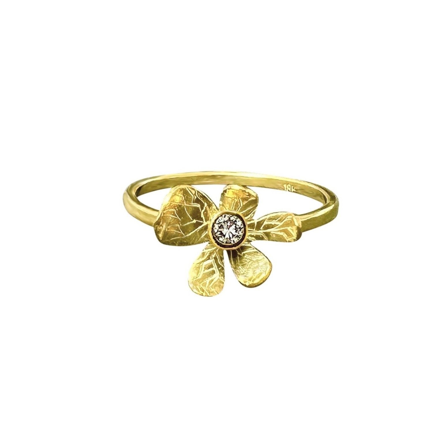 Gold Blossom Flower Ring