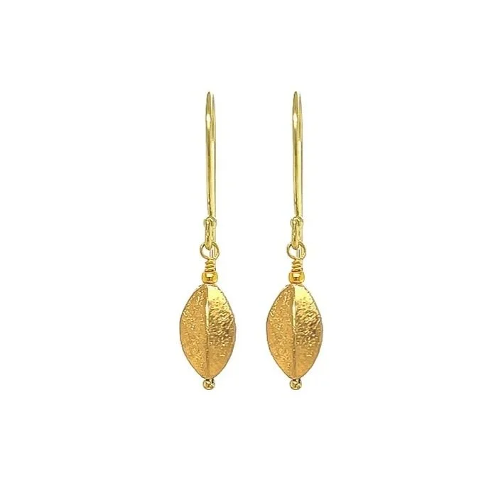 solid 18K gold earrings hand made