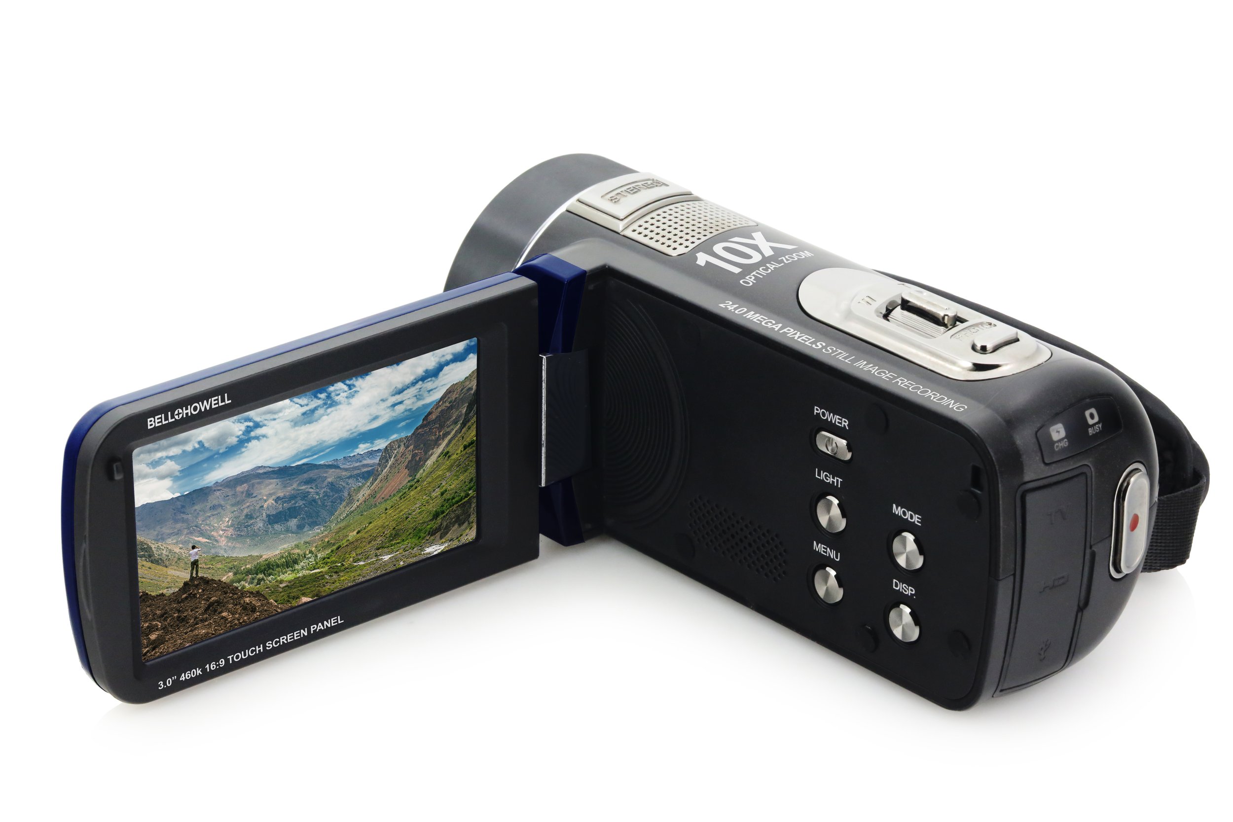 Bell+Howell DV7HD-C Slice2 HD Video Recording Slice2 DV7HD Full 1080p HD Camcorder with Touchscreen and 60x Zoom 