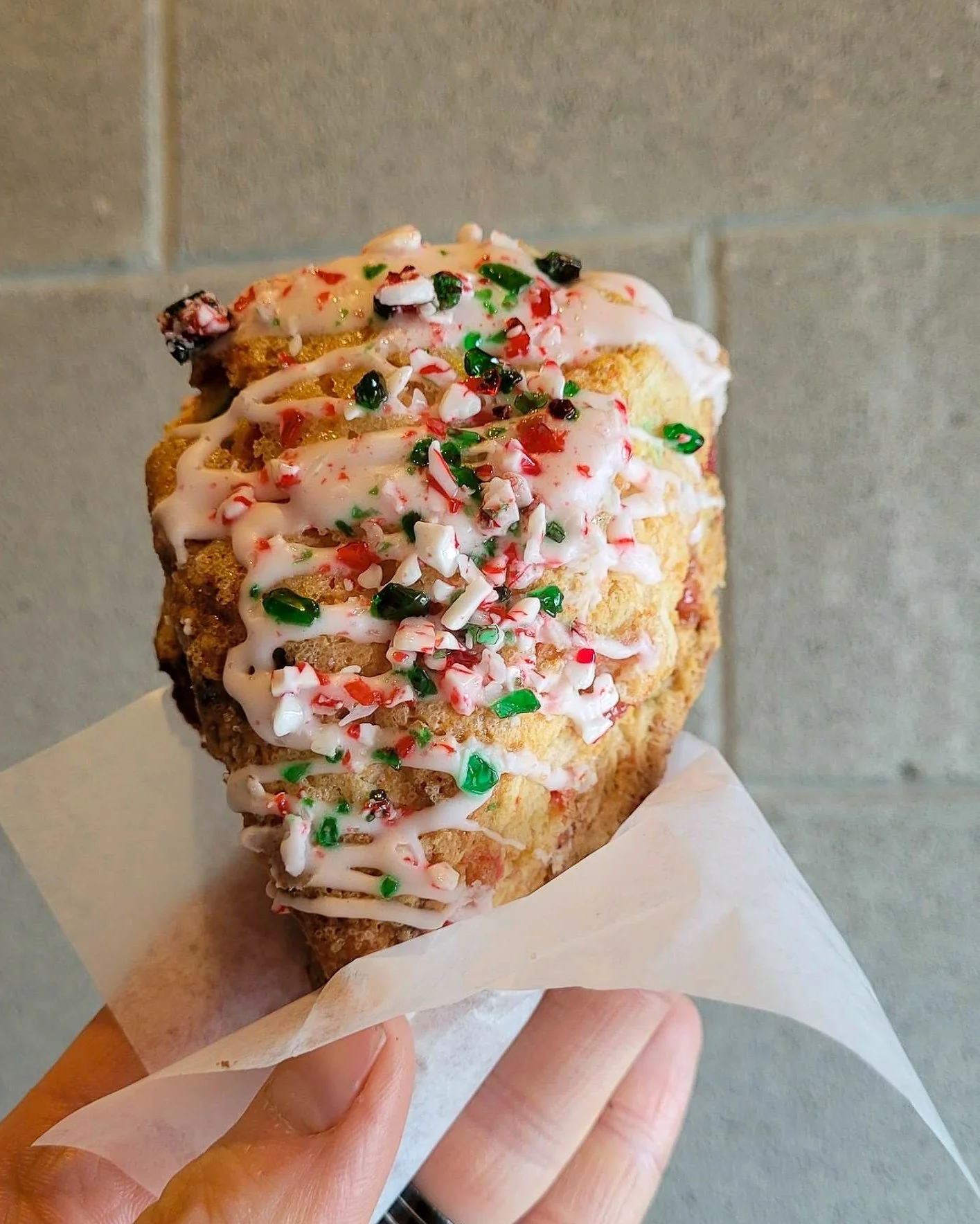 Candy Cane Scone