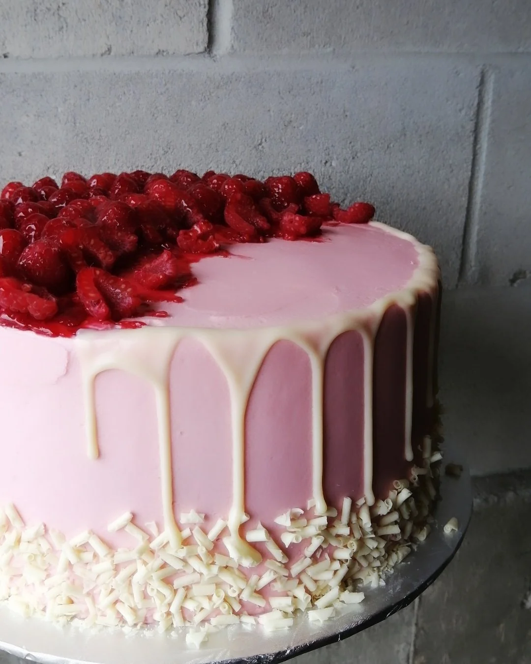 Raspberry White Chocolate Cake