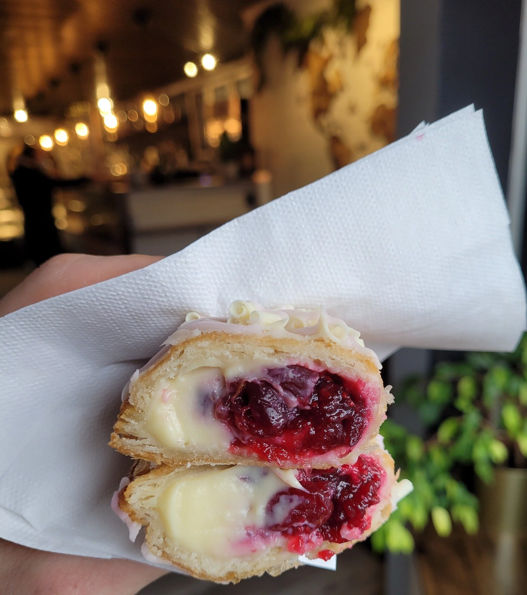 White Chocolate Cranberry Fry Pie