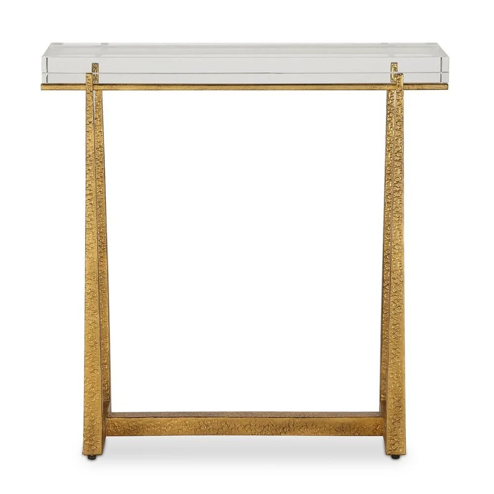 Mita Rectangle Accent Table - Gold