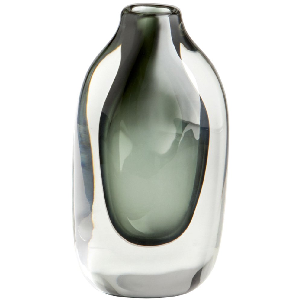 Art Glass Vase in Grey