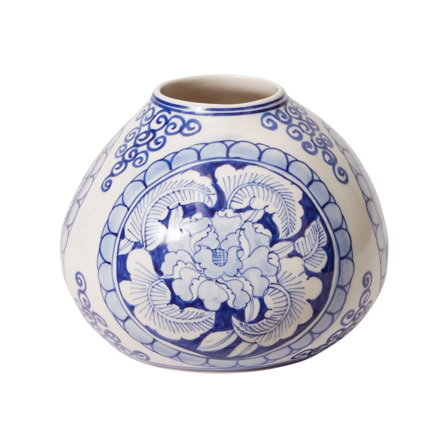 Blue Floral Vase