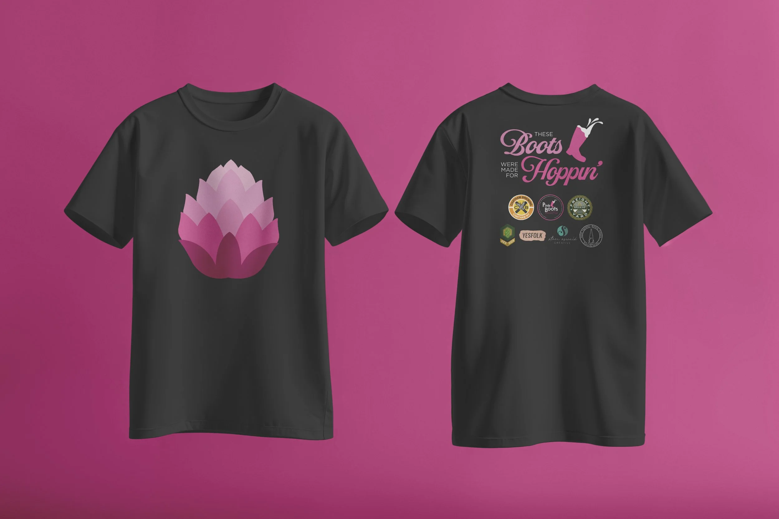 Shirt design for Pink Boots Society