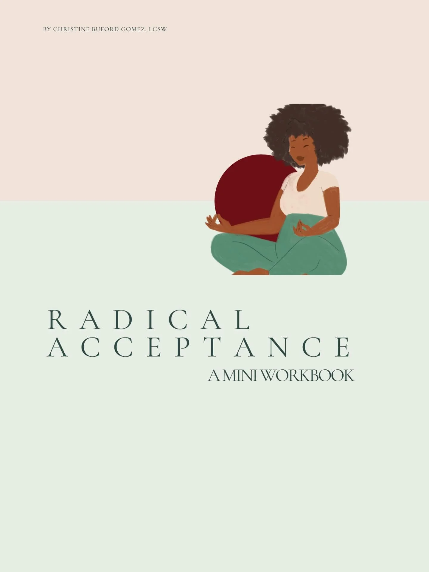 Radical acceptance is one of my favorite practices when life feels hard (which is often these days) and it&rsquo;s also something I frequently use in the therapy room too. 

I made a workbook to help people embrace a version of radical acceptance tha