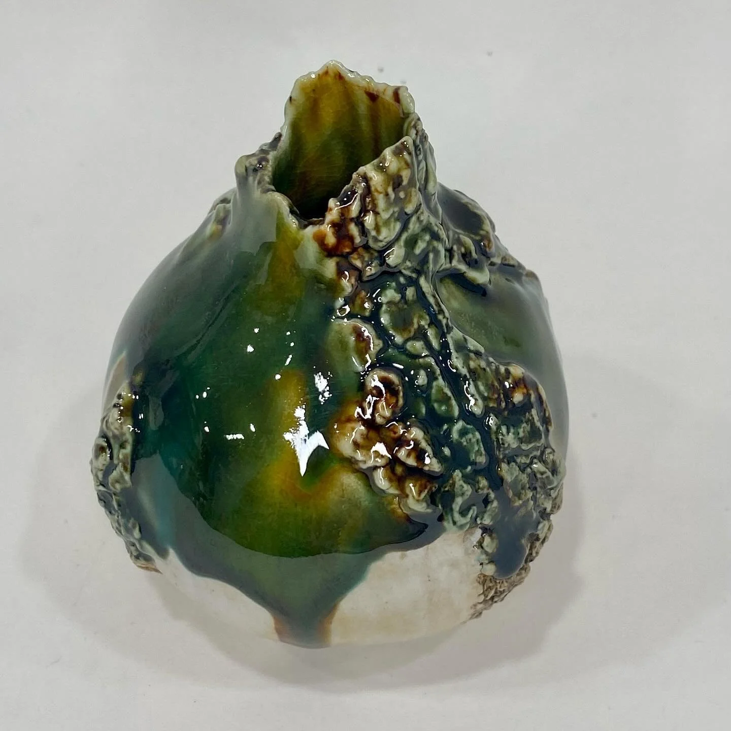 New bark vessel #ceramicart #functionalart #inspiredbynature