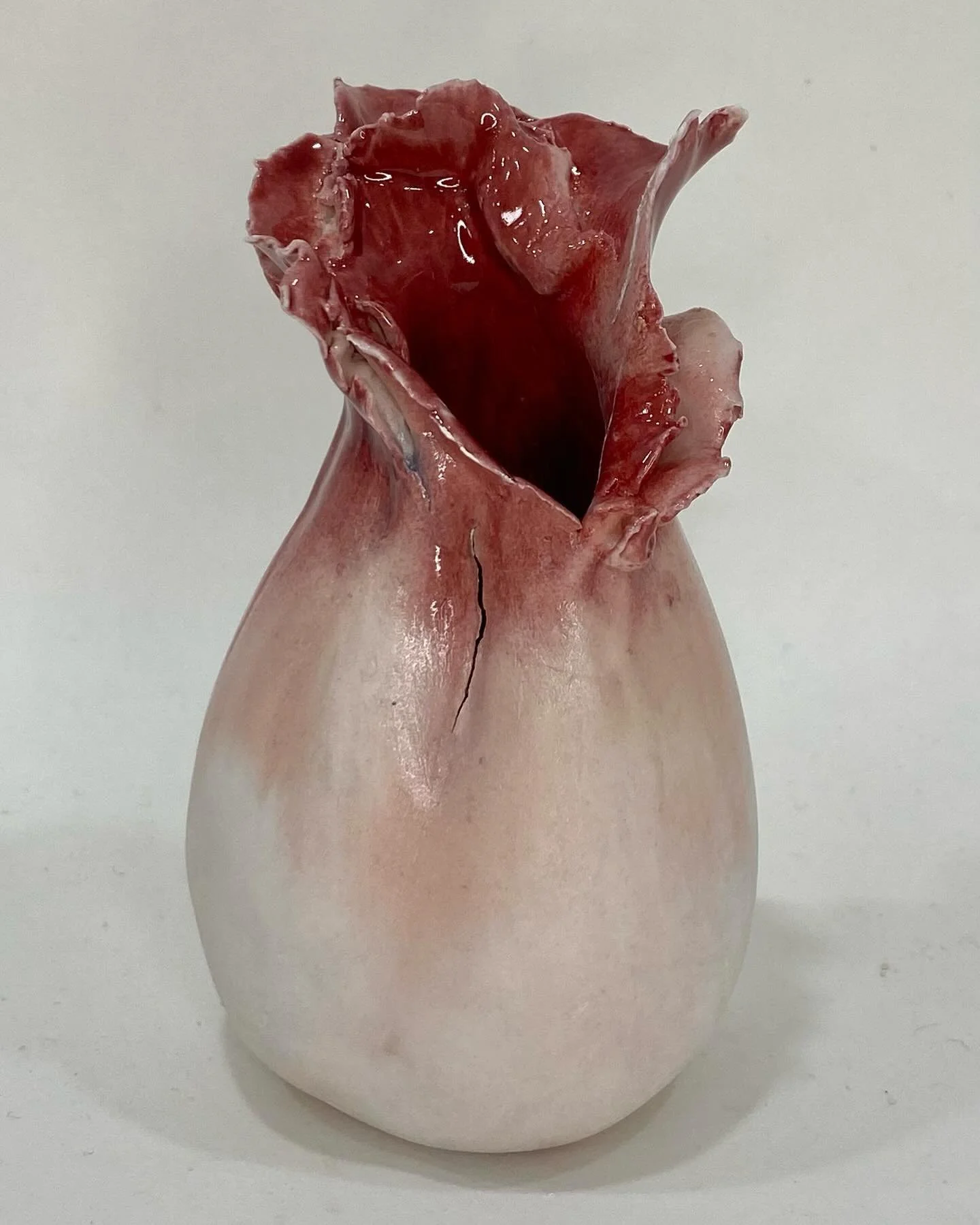 New porcelain bud vase, fresh from the kiln #ceramicart #porcelain #functionalart