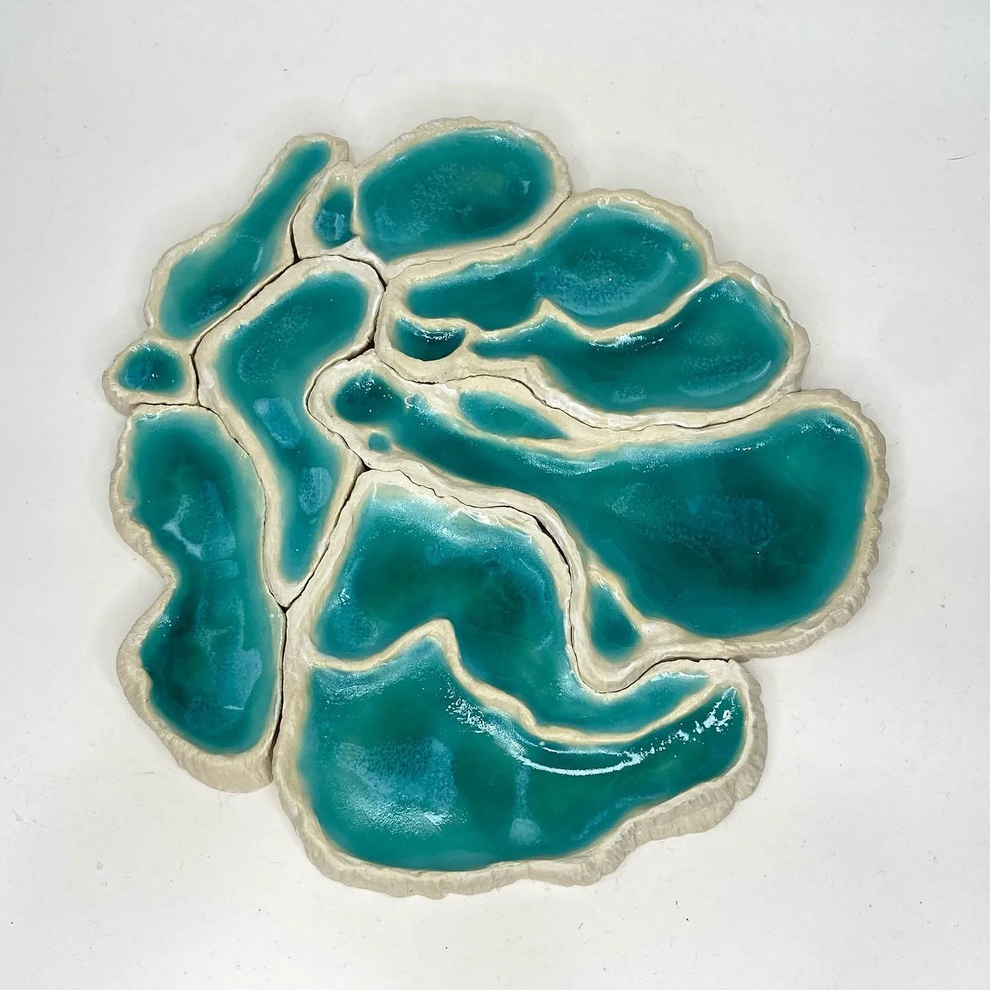 Travertine Terrace trinket dishes #ceramicart #functionalart #inspiredbynature