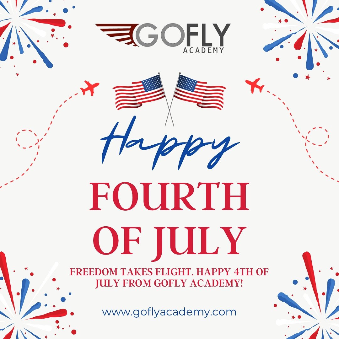 Today, we celebrate the freedom that defines who we are, not just as a nation, but as aviators. 🇺🇸 The 4th of July reminds us that independence is more than a word. It’s the courage to chart your own course ✈️, the determination to rise above