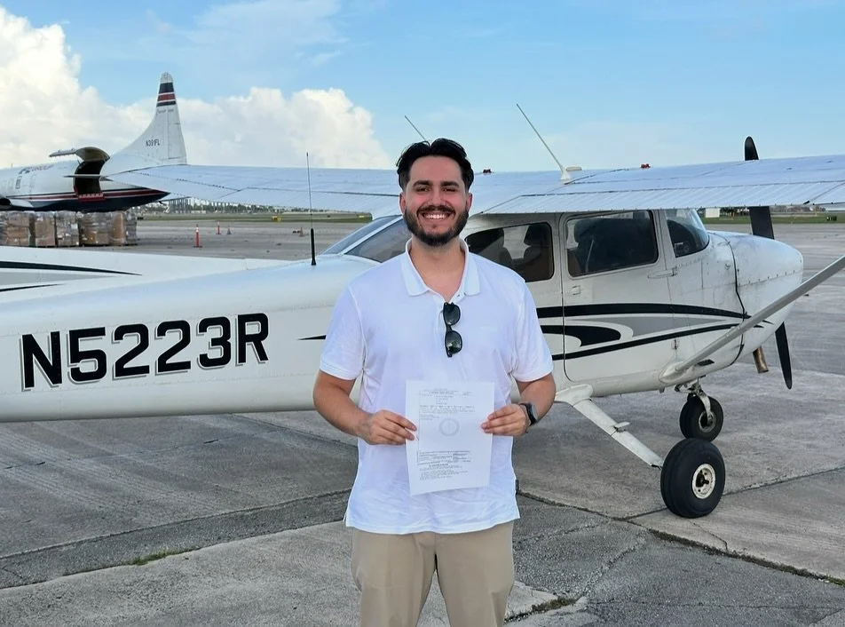 🎉✈️ Big congratulations to Nicola on passing his Private Pilot Checkride with flying colors!
Your hard work, dedication, and focus have truly paid off. We’re so proud of you and can’t wait to see you take to the skies even more. 🚀
In