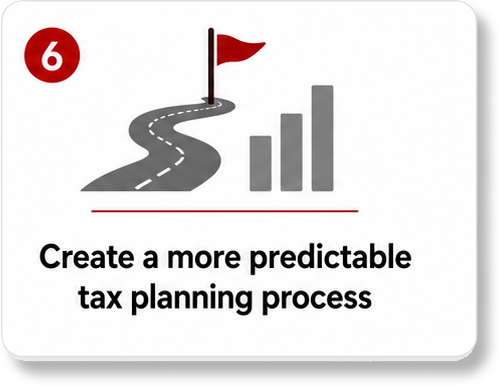 Create a more predictable tax planning process