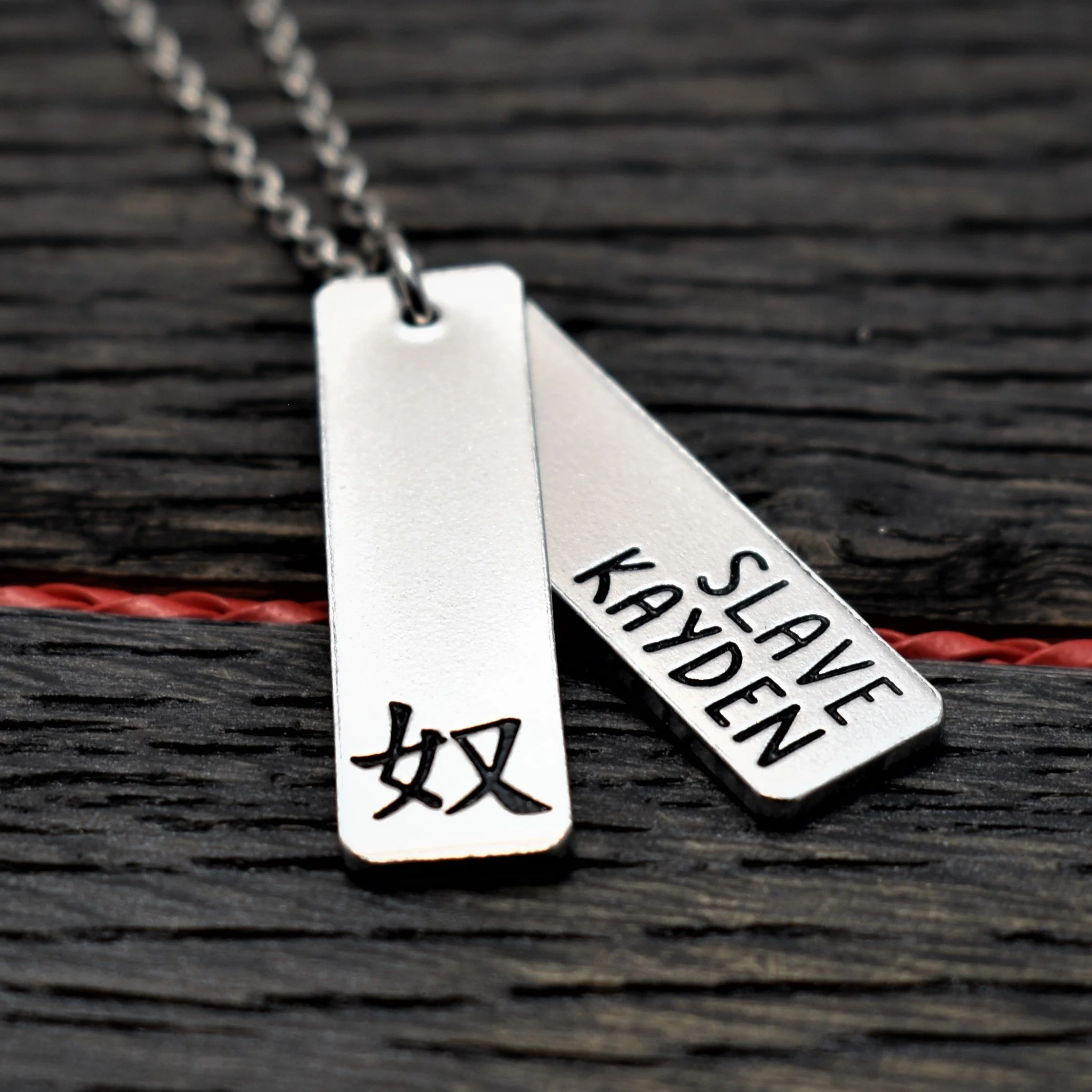 Symbolic Slave, Personalised Necklace 