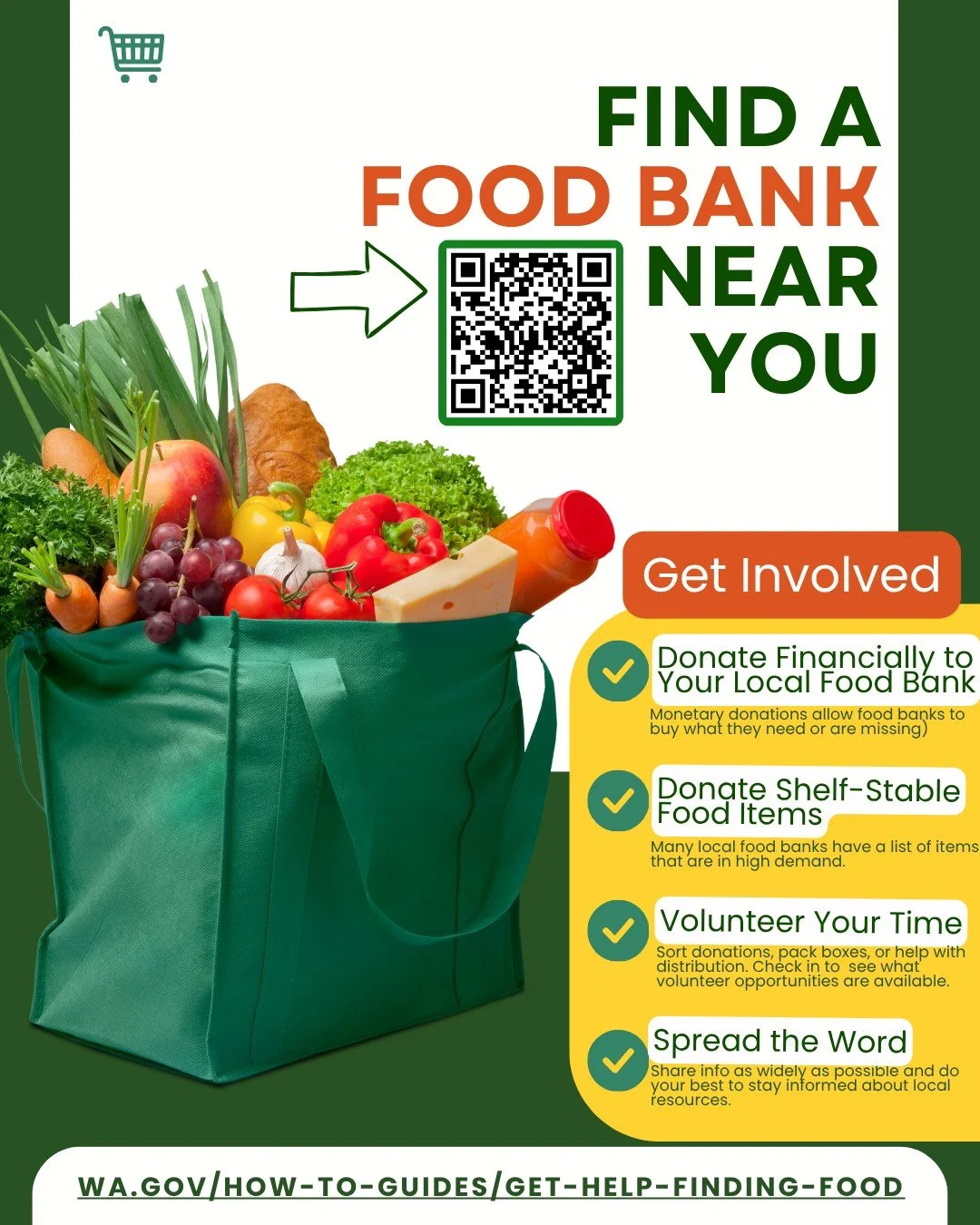 Did you know 1 in 9 Washingtonians (over 888,000 people) rely on SNAP to get by? With cuts to food assistance, no one should go hungry. Now more than ever, food banks are essential. Find your local food bank. Give if you can. Go if you need.
--------