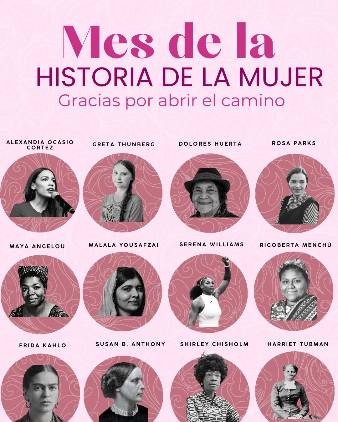 A lo largo de la historia, hemos tenido muchas pioneras, l&iacute;deres y mujeres valientes. Gracias a ellas, tenemos los privilegios, las oportunidades y el poder de generar el cambio hoy. Este mes, honramos y agradecemos a quienes abrieron el camin