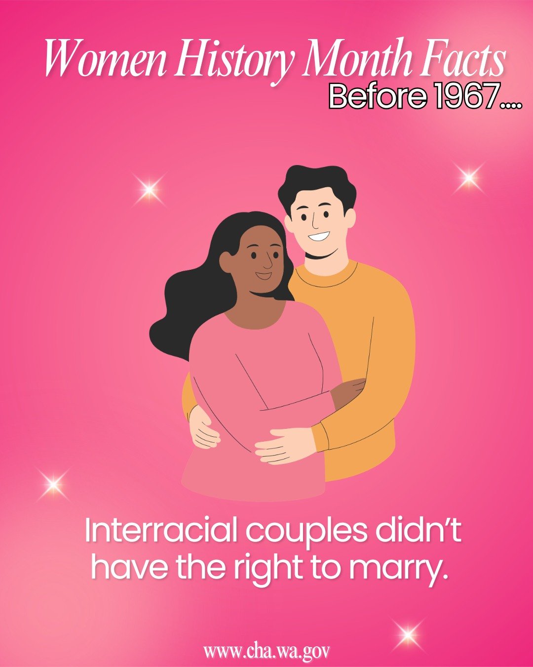 Let&rsquo;s do a quick timeline of some FACTS about women&rsquo;s rights in the United States &mdash; many of these changes happened not that long ago ⏳👇

🔎 Women&rsquo;s History Timeline:

1967 &ndash; Interracial marriage became legal nationwide 