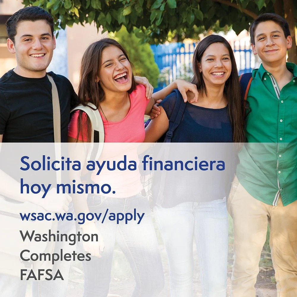 😀You&rsquo;ll never know how much financial aid you can get unless you apply. wsac.wa.gov/apply

Your Future, Funded is designed to build momentum going into high school graduation. Together, we can ensure every senior has a touchpoint during the fi
