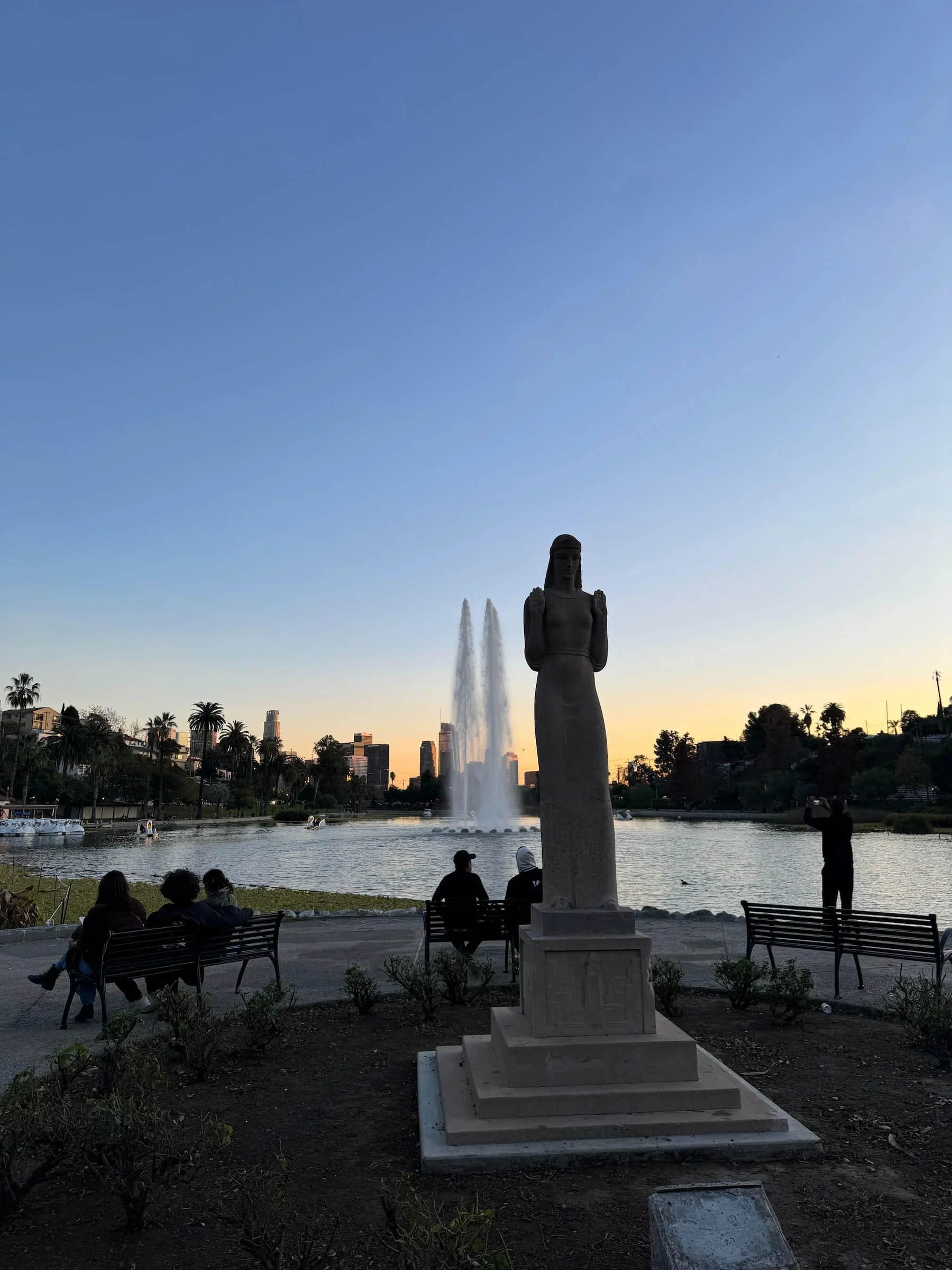 Sober outing at echo park Los Angeles CA